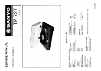 Sanyo TP-727 - Service Manual 